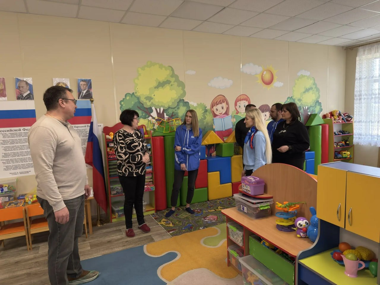 Инспектирование работ в Курячевском ясли-саду "Надежда"