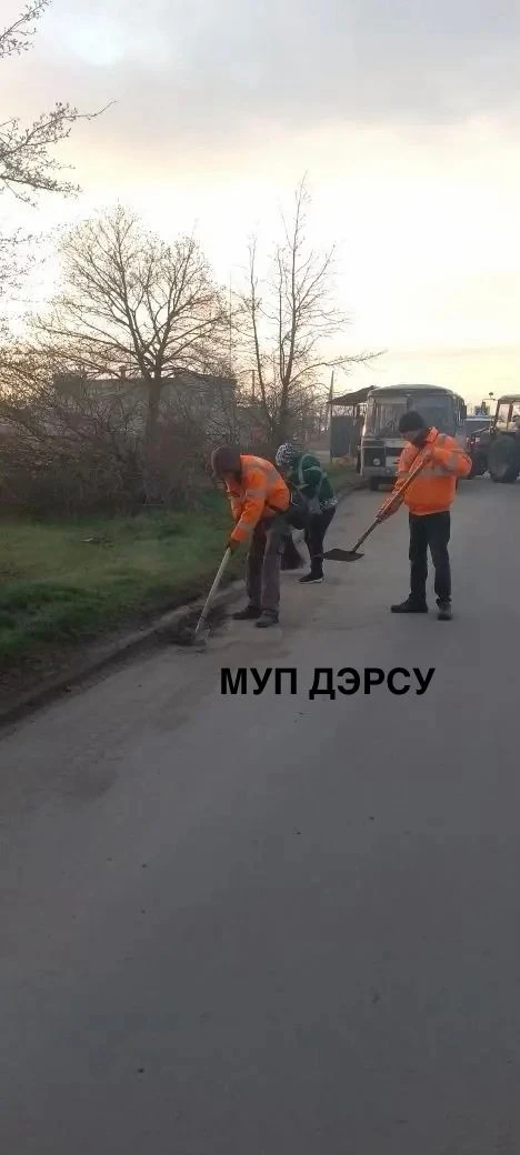 За период с 6 по 10 апреля работниками МУП "ДЭРСУ" были выполнены следующие работы: