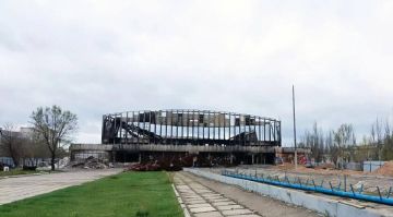 Публично-правовая компания «Единый заказчик в сфере строительства» начала обследование ледового дворца спорта в Северодонецке, разрушенного ВСУ в 2022 году