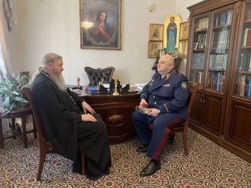 Начальник регионального УФСИН провел рабочую встречу с Высокопреосвященнейшим митрополитом Луганским и Алчевским Пантелеимоном