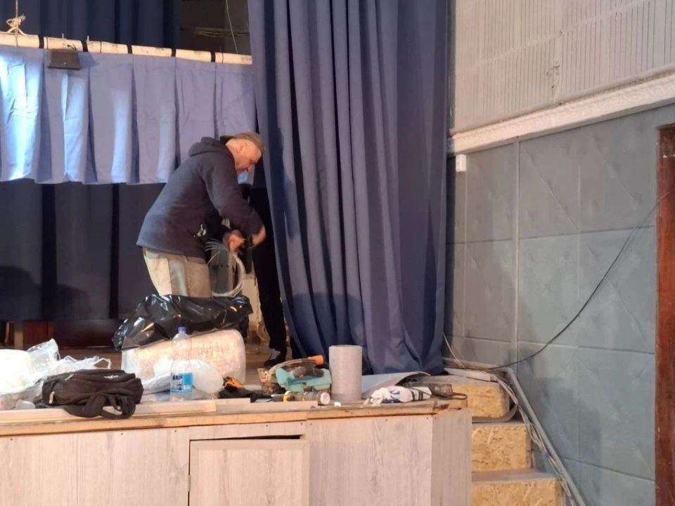 В городском Центре культуры продолжаются ремонтные работы
