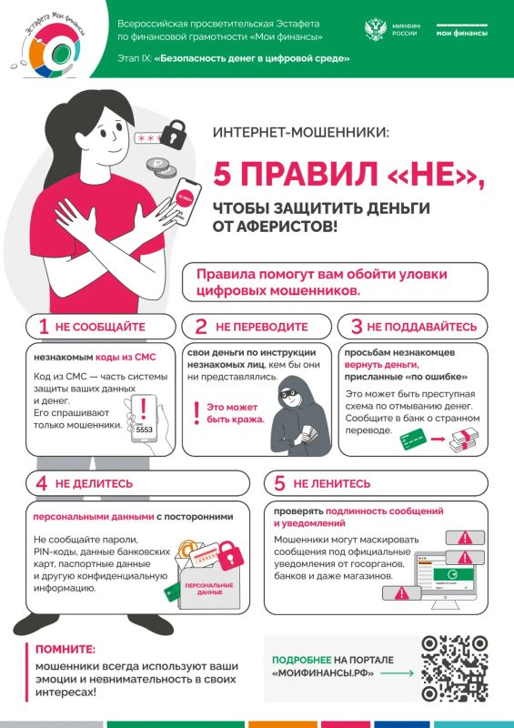 5 Правил "НЕ" чтобы защитить деньги от аферистов! - эстафета "Мои финансы"