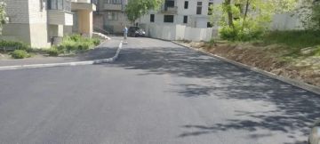 Благоустроили внутриквартальную дорогу по улице Микроцентр в Краснодоне