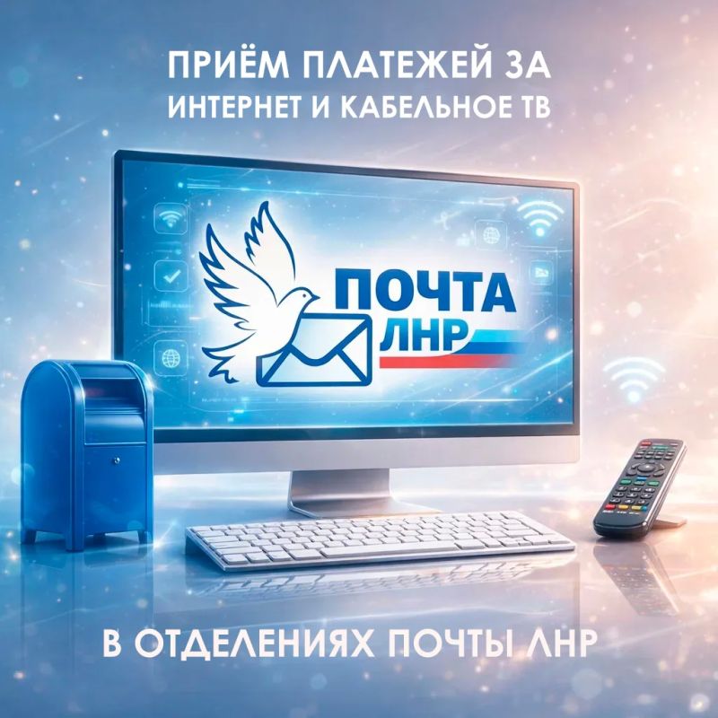 Удобно и быстро оплачивайте услуги вместе с Почтой ЛНР!