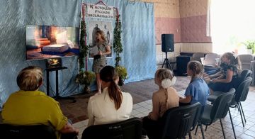 В Иллирийском сельском клубе состоялся видеолекторий «История славянской письменности»