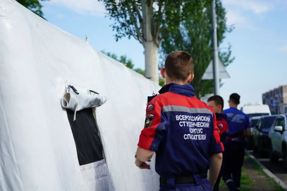 Доброта и чай: добровольцы ЛугРО ВСКС создали зону отдыха для доноров у Центра переливания крови