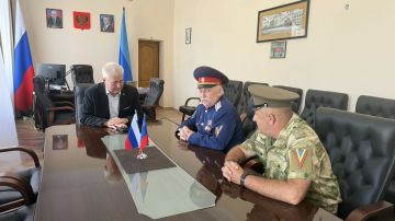 Сегодня провел рабочую встречу с вновь избранным атаманом Станичного казачьего общества «Станица Сорокинская»