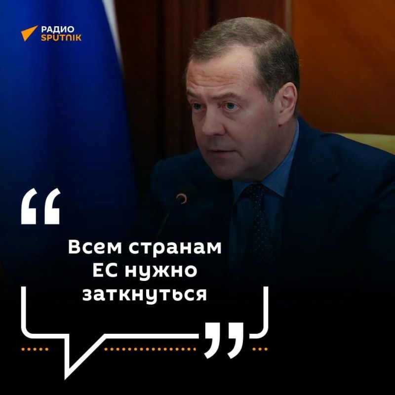 "Всем странам ЕС нужно заткнуться" — Дмитрий Медведев прокомментировал инцидент с беспилотником в румынском Галаце