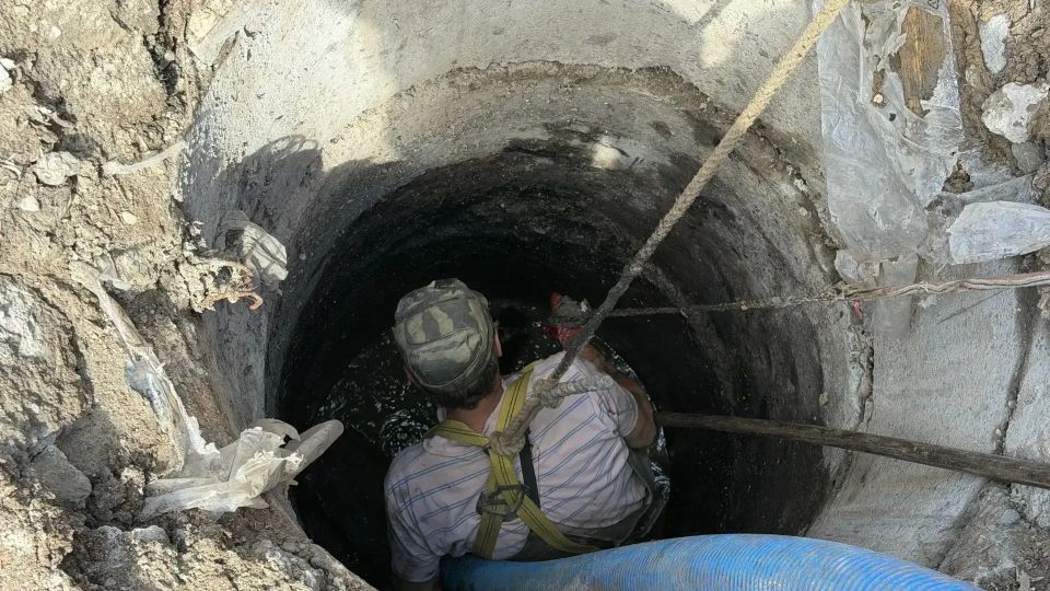 В Луганске восстановили канализационный коллектор, где произошло частичное обрушение плиты перекрытия