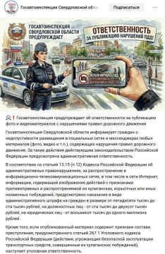 Свердловская ГИБДД заявила о недопустимости публикации любых фото и видео с последствиями нарушений ПДД