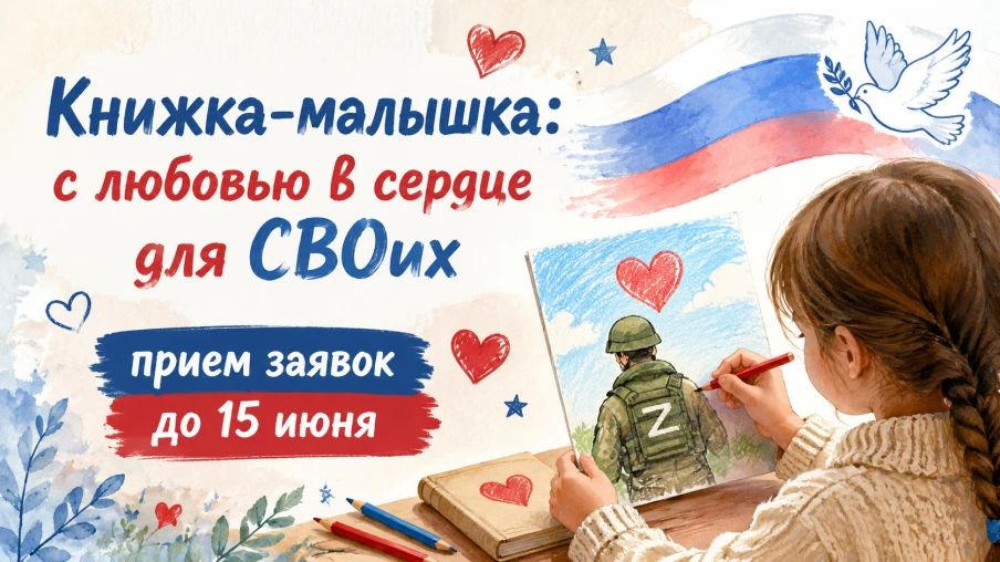 Присоединйся к проекту «Книжка-малышка: с любовью в сердце для СВОих»