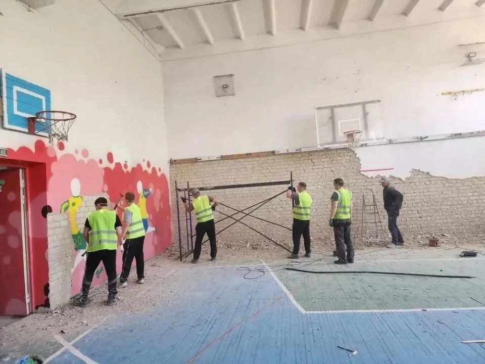 При поддержке региона-шефа — Новосибирской области — в Беловодском лицее «Лидер» стартовали масштабные работы в рамках специального инфраструктурного проекта