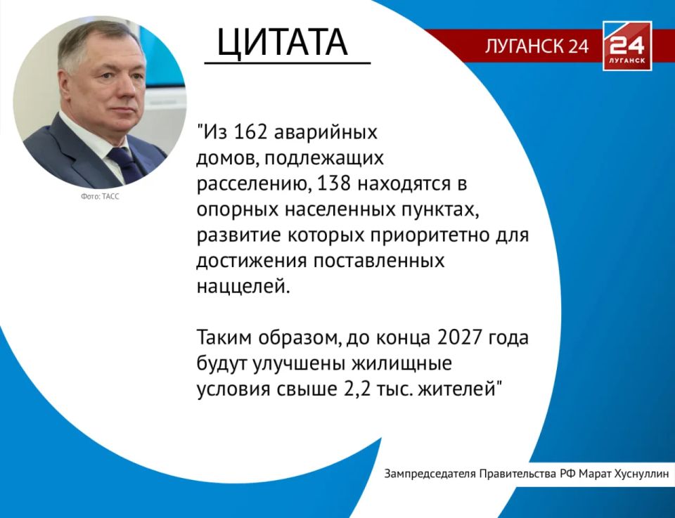 Больше 2,2 тысяч граждан собираются расселить из аварийного жилья в Донбассе и Новороссии