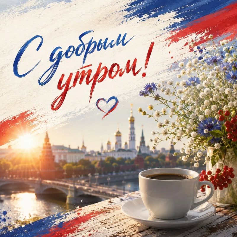 С добрым утром! Пусть этот день начнётся с хороших новостей, улыбок и гордости за нашу страну