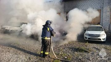 Удар БПЛА противника вызвал пожар в Северодонецке