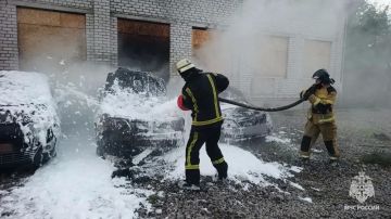 Удар БПЛА противника вызвал пожар в Северодонецке