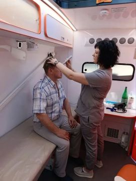 Передвижной ФАП Славяносербской ЦРБ провёл выезд в пгт.Родаково
