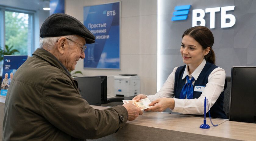 Более пяти млн россиян получают пенсию через ВТБ