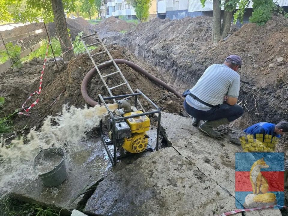 Водоканал города Лисичанска ежедневно проводит работы на водопроводных сетях