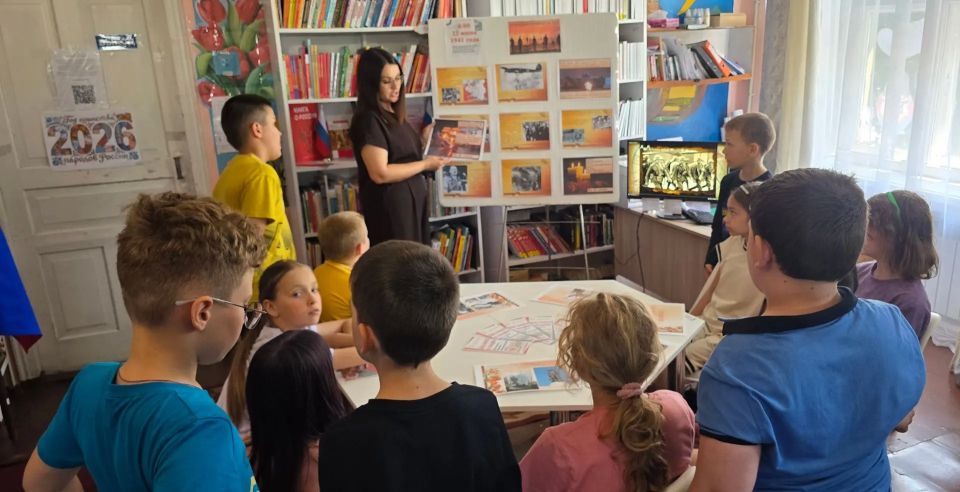 В пгт Новодарьевка прошел час памяти