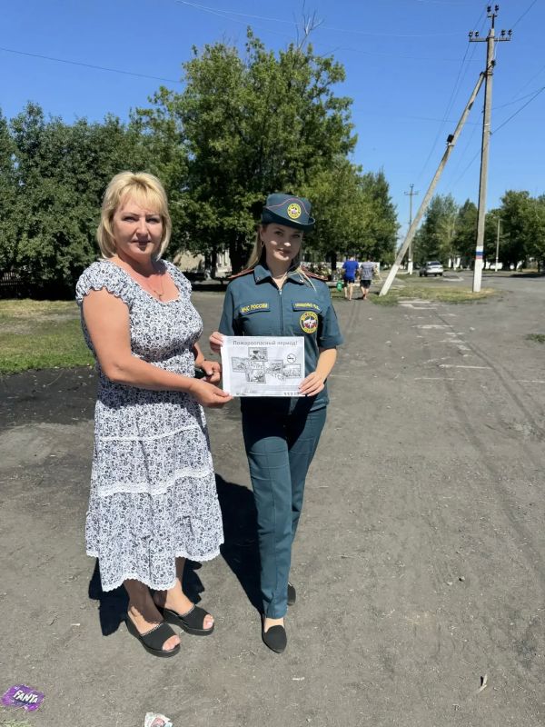 В пгт Кленовый проведена профилактическая беседа с жителями