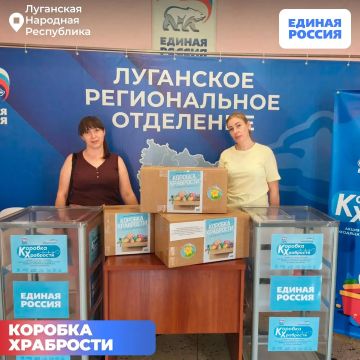 Луганчане пополнили «Коробку храбрости» игрушками для маленьких жителей республики