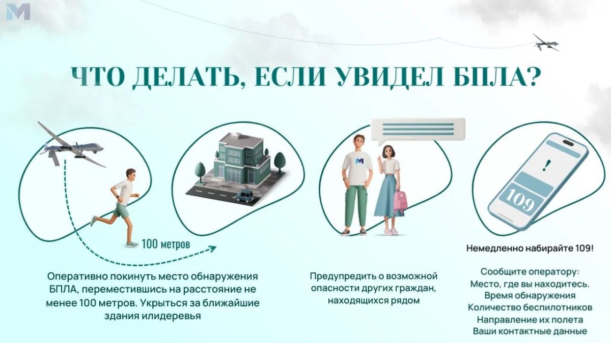 Что делать, если вы заметили БПЛА в небе