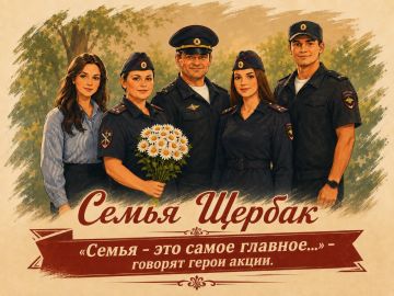 Служба, любовь и верность: о семейной династии правоохранителей в акции МВД России