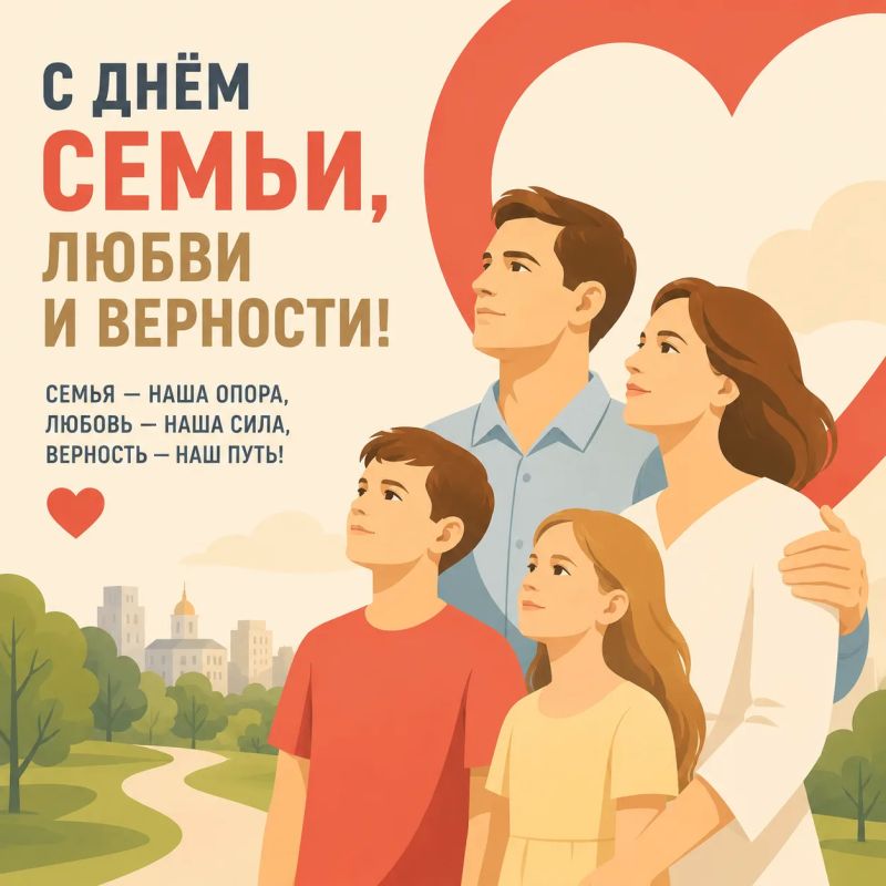 Владимир Чернев: Уважаемые жители Старобельского муниципального округа! Поздравляю вас с Днём семьи, любви и верности