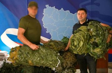 В Луганске передали очередную партию маскировочных сетей для военнослужащих