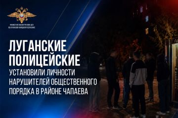 Луганские полицейские установили личности нарушителей общественного порядка в районе Чапаева