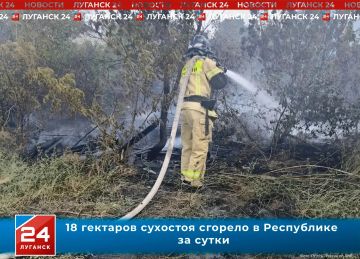 18 гектаров сухостоя сгорело в Республике за сутки