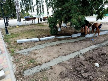 В Новоайдарском округе началась реконструкция сквера, посвящённого воинам-интернационалистам