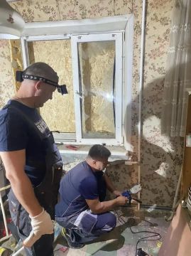 Бригада аварийщиков из Калужской области работает в Первомайске