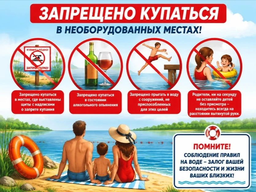 Водоемы: правила безопасного поведения летом