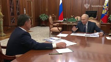 Владимир Путин провёл встречу с губернатором Московской области Андреем Воробьёвым