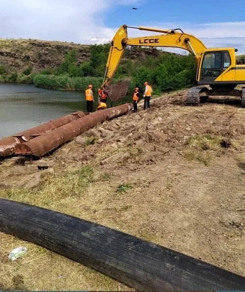 В Краснодонском районе идёт ремонт Краснянского водохранилища