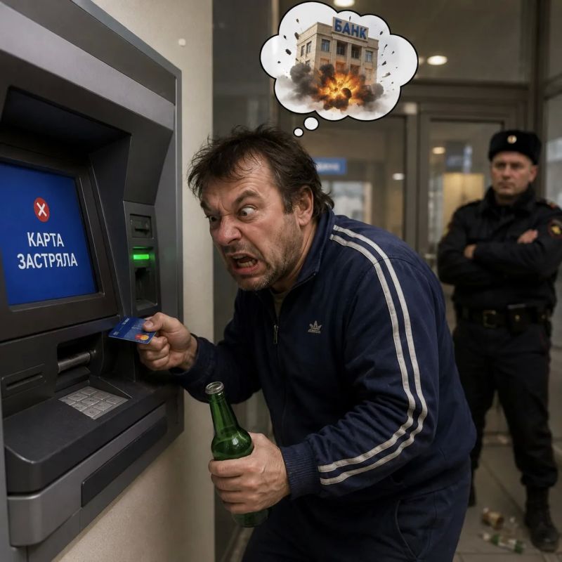 Житель Стаханова «заминировал» банк из-за застрявшей в банкомате карты