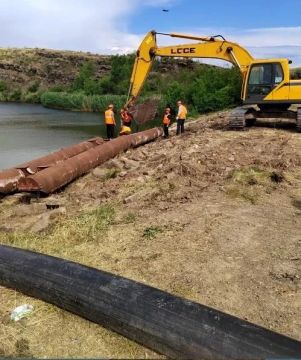 В Краснодонском районе идёт ремонт Краснянского водохранилища