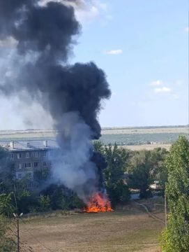 В Луганске на Юбилейном вспыхнул пожар