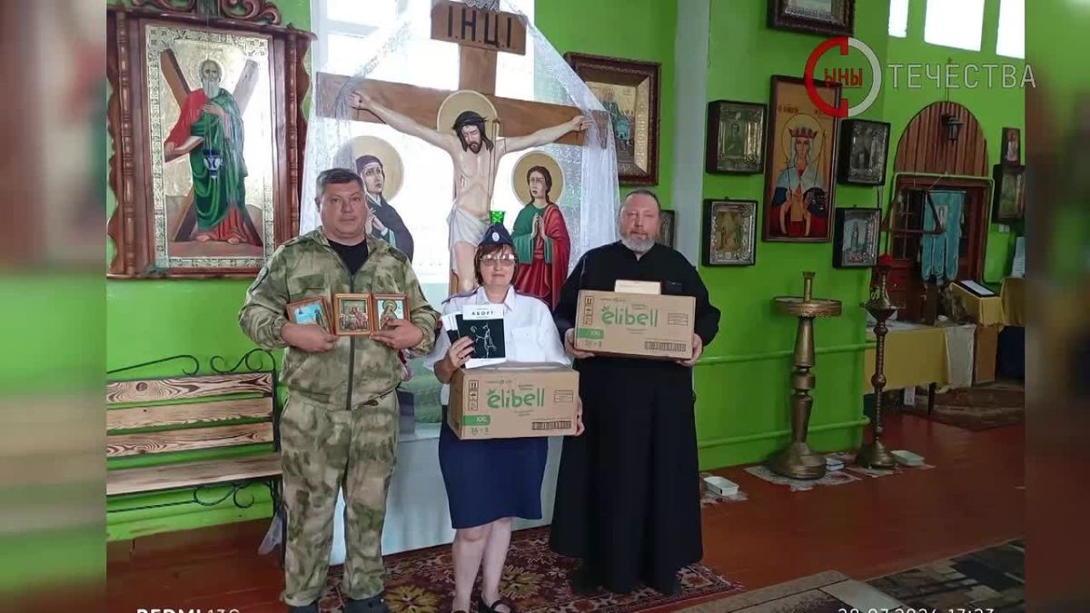 Казаки «Луганского юрта» доставили гуманитарную помощь прихожанам храма в Первозвановке
