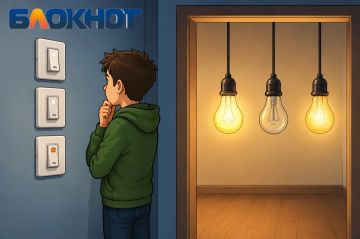 Две комнаты: три выключателя и три лампы
