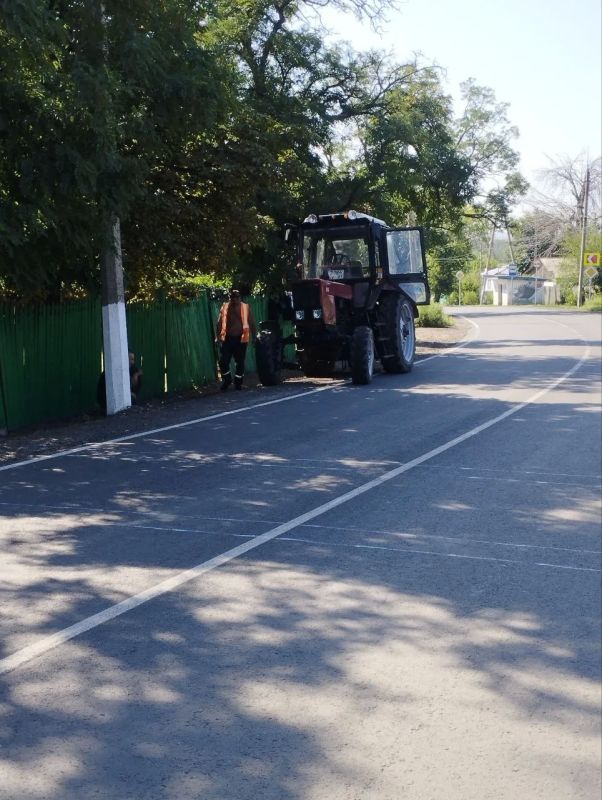 В поселке Урало-Кавказ проведены работы по повышению уровня безопасности дорожного движения