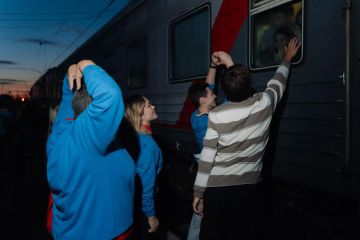 До свидания, Пермь! Ребята из ЛНР - участники "Университетских смен" поехали домой