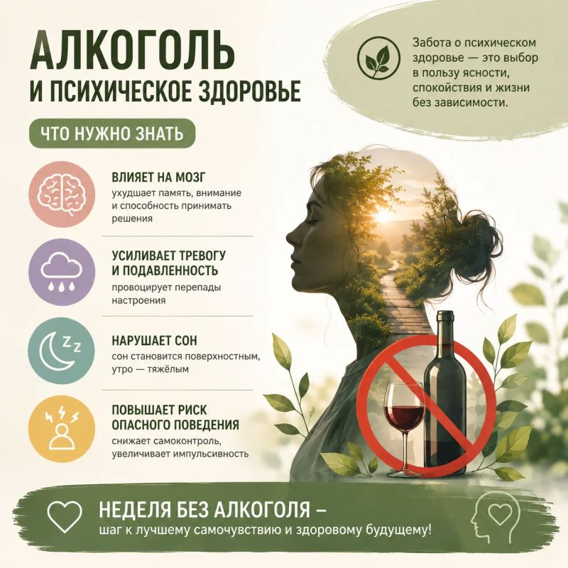 Продолжаем тему: алкоголь и психическое здоровье
