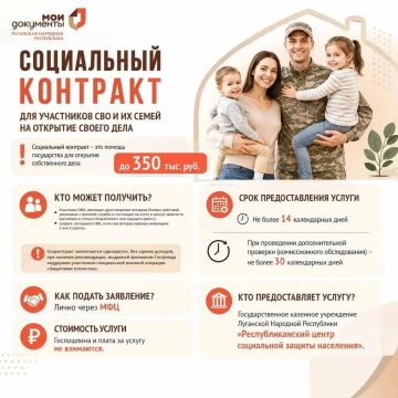 Социальный контракт через МФЦ ЛНР: коротко и по-существу