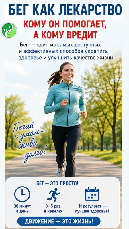 Бег — это лекарство? Да, но с рецептом!