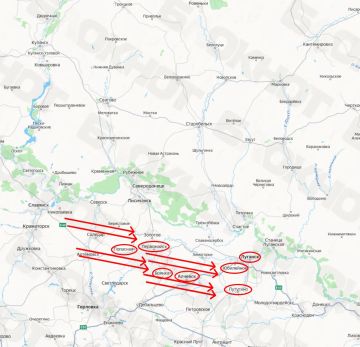 01:16 Примерные маршруты пролётов вражеских БПЛА над ЛНР согласно заявлениям мониторов