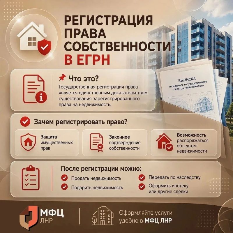 Регистрация прав на недвижимость в ЕГРН