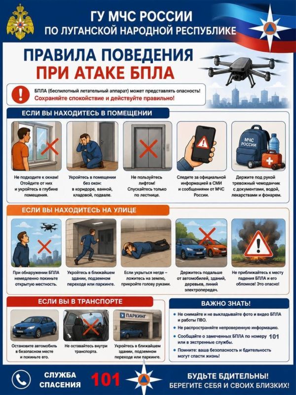 Как вести себя при атаке БПЛА?